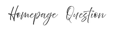 Homepage Question